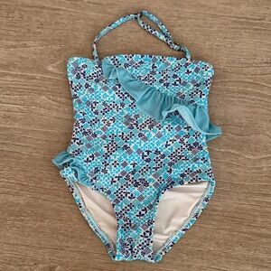 Marc Jacobs Aqua and Navy Kids One Piece Swimsuit